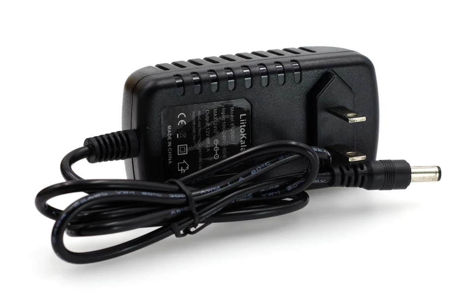 Liitokala 12V 2A adapter power supply monitor door DC 5.5 * 2.1mm European plug US For Liitokala Lii-500 Charger fast track smart watch charger