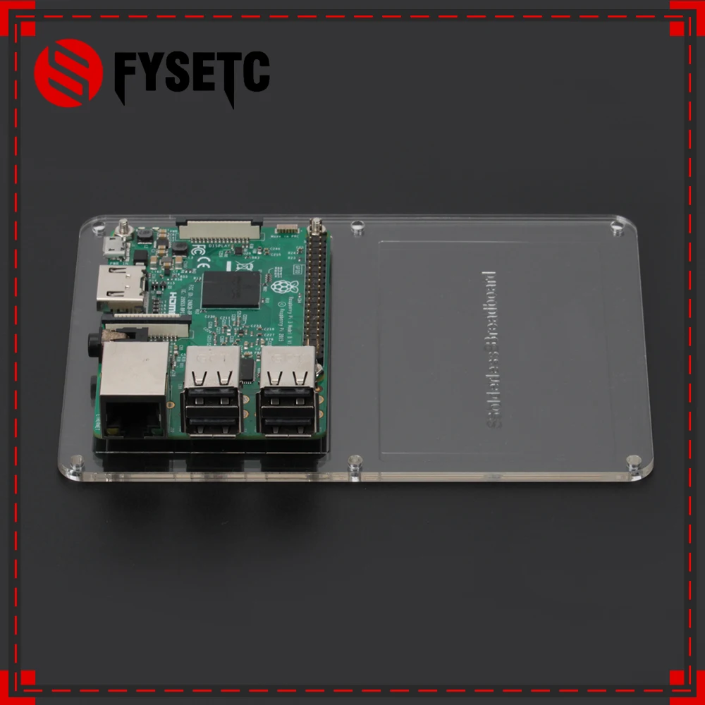 

Raspberry Pi 3 Acrylic Mounting Plate made for 400 Tie Point Solderless PCB Breadboard Board and Raspberry Pi 3 Model B+