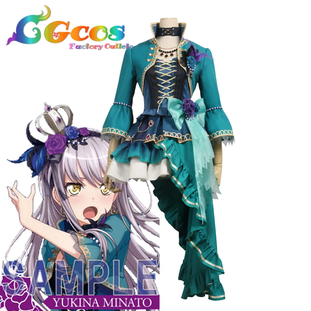 CGCOS Бесплатная доставка костюм для косплея Bang Dream! Roselia Opera of the wastreland Minato Yukina платье