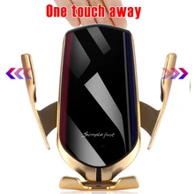 10 Вт автомобильное беспроводное зарядное устройство совместимо с iPhone Xs huawei LG инфракрасное Индукционное Qi Беспроводное зарядное устройство для автомобиля держатель телефона