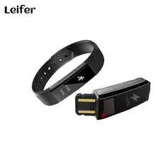 Бесплатная доставка ID115 Smart Band Фитнес трекер шаг счетчика активности Мониторы группа будильник вибрации браслет для IOS Android