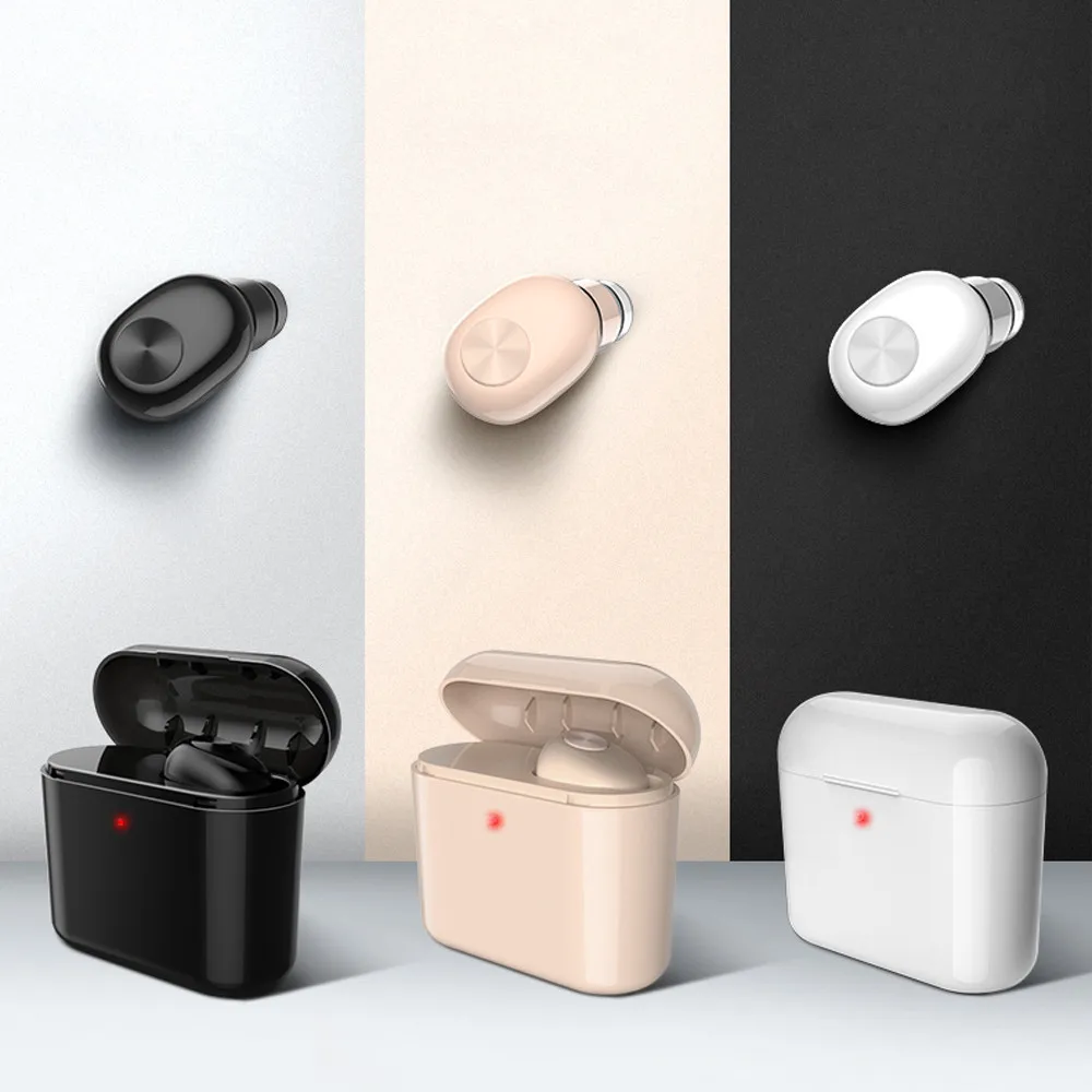 

Lightweight Mini Wireless Bluetooth Earphone With Charging Storage Box Designed For Sports Simple And Fashion R0419