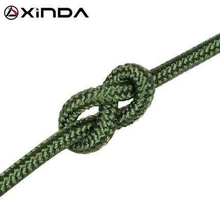 XINDA Escalada Paracord веревка для скалолазания аксессуары тросик 4 мм диаметр высокая сила Паракорд безопасности веревка выживания Оборудование - Цвет: ArmyGreen-10m