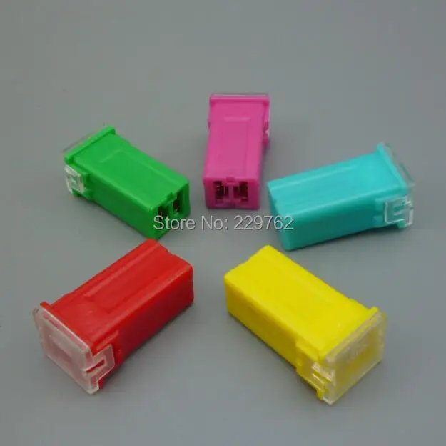 Shhworldsea 20PCS Car Straight Female Terminals Link Fuse Blade 20A 30A 40A 50A 60a In-line Lighter-Shape for Truck Boat