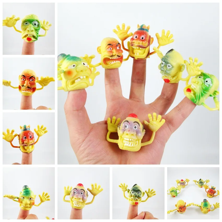 Wilscoil 5Pcs/Set Random Novel Plastic Finger Puppet Story Mini