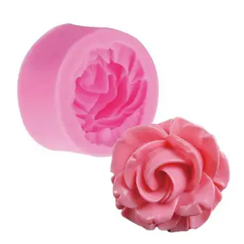 

1 pcs 3D 2020 New Roses Flowers chocolate wedding cake decorating tools DIY baking fondant silicone mold Clay Resin sugar Candy