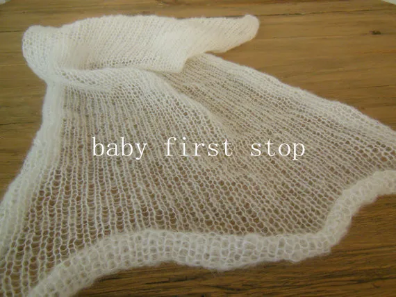 Реквизит для фотосъемки новорожденных обертывание из мохера (75х45см)|gift baby shower|shower