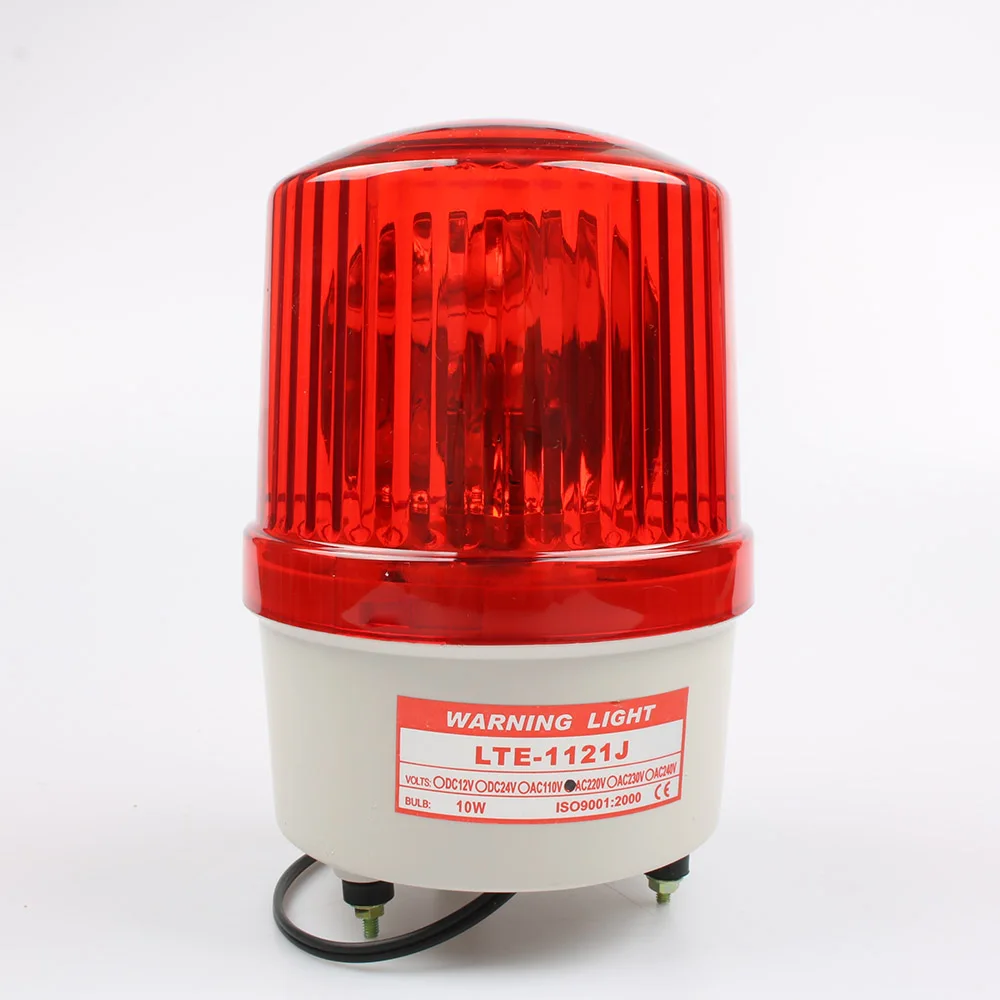 AC110V 220V 380 Предупреждение сигнальная лампа конструкция лампа вращающийся Маяк Дорожный светильник сирена LTE-1121J со звуковым сигналом