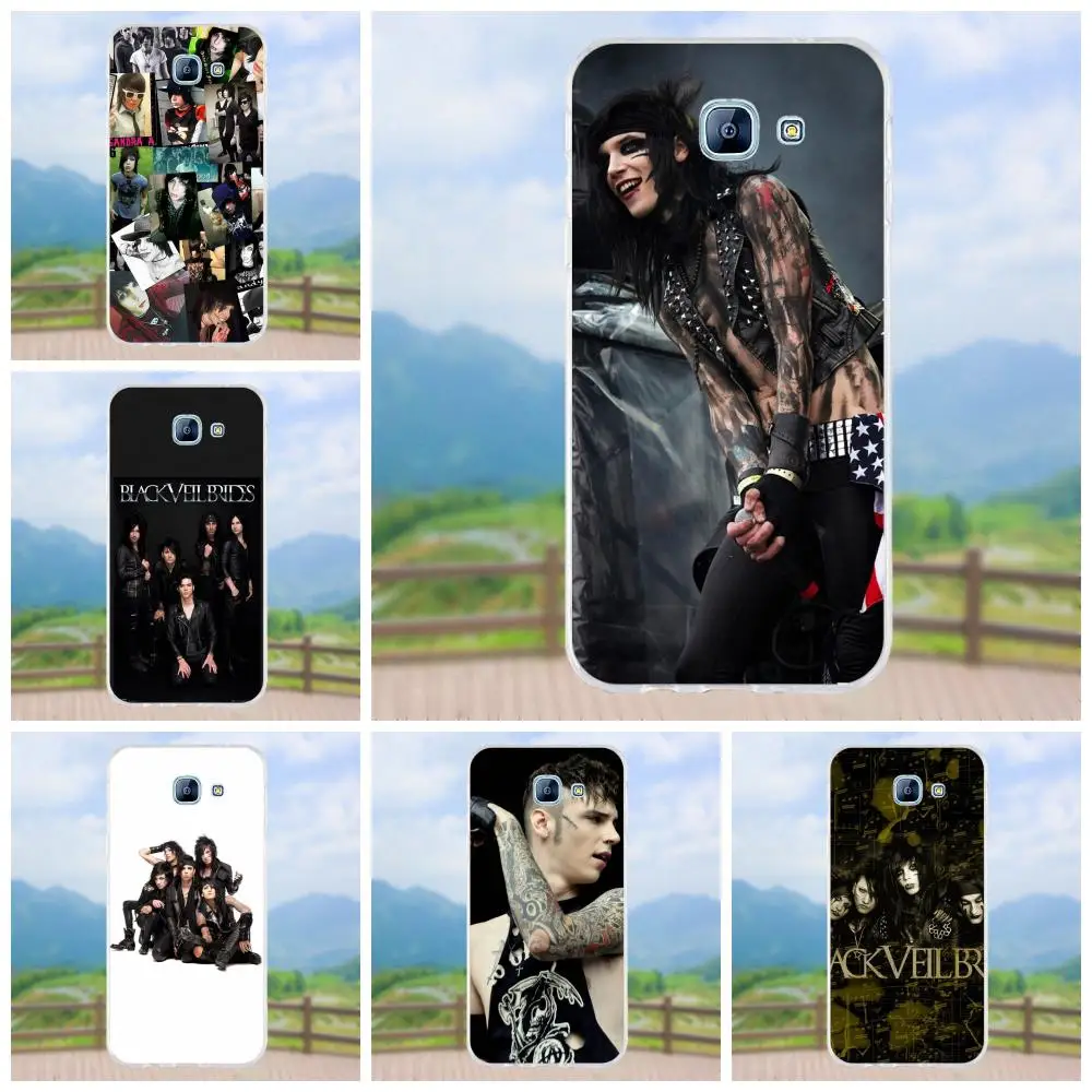 

Soft Silicone TPU Transparent Cell Phone For Samsung Galaxy A3 A5 A7 J1 J2 J3 J5 J7 2015 2016 2017 Black Veil Brides Rock Band