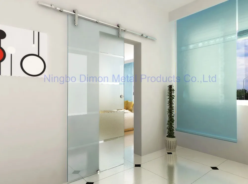 Dimon Stainless steel 304 door hardware glass sliding door hardware sliding door hardware DM-SDG 7002 without sliding track