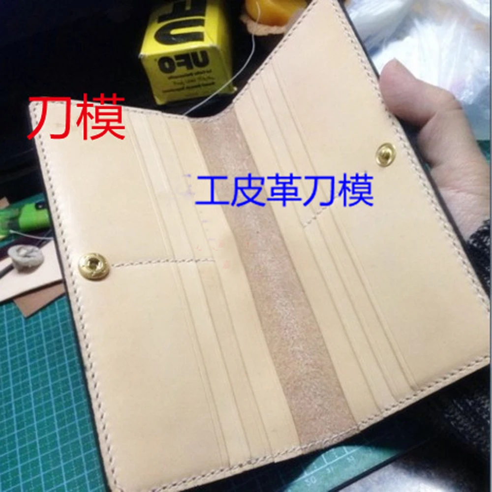 DIY leather craft Простой Длинный кошелек Штампованный нож для резки плесень машины рука удар набор инструментов