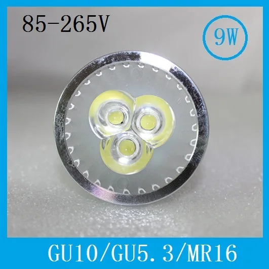 Напрямую с фабрики CREE лампы Светодиодные GU10 9 Вт 12 15 110 В 220vnon затемнения свет