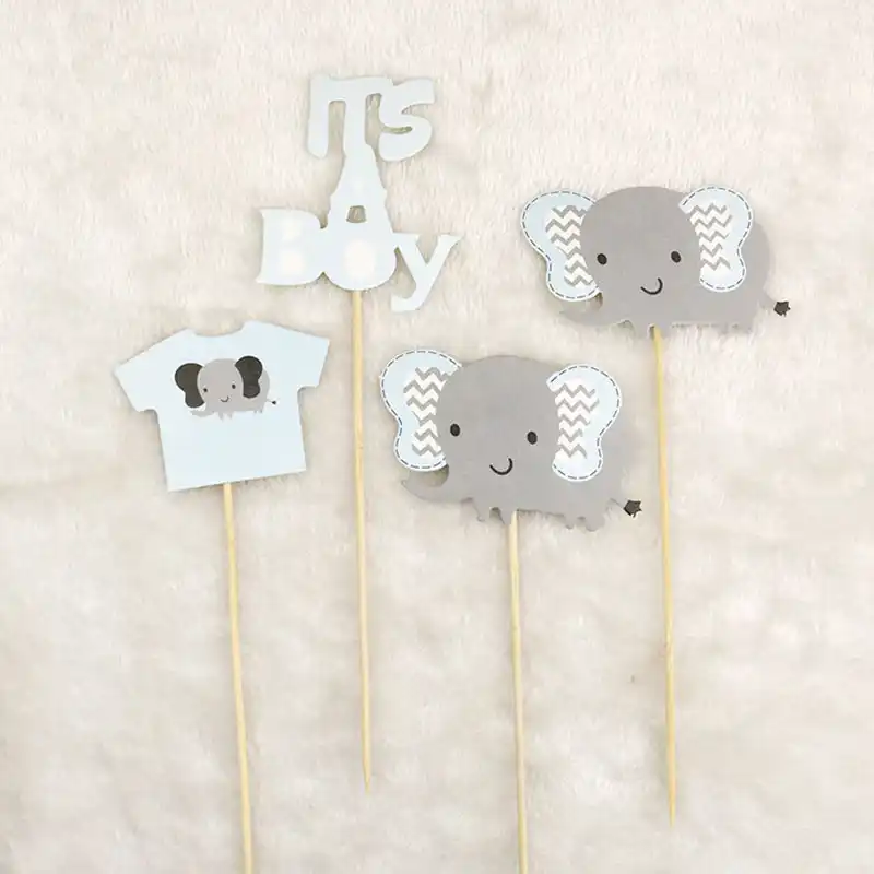 elephant cake topper boy