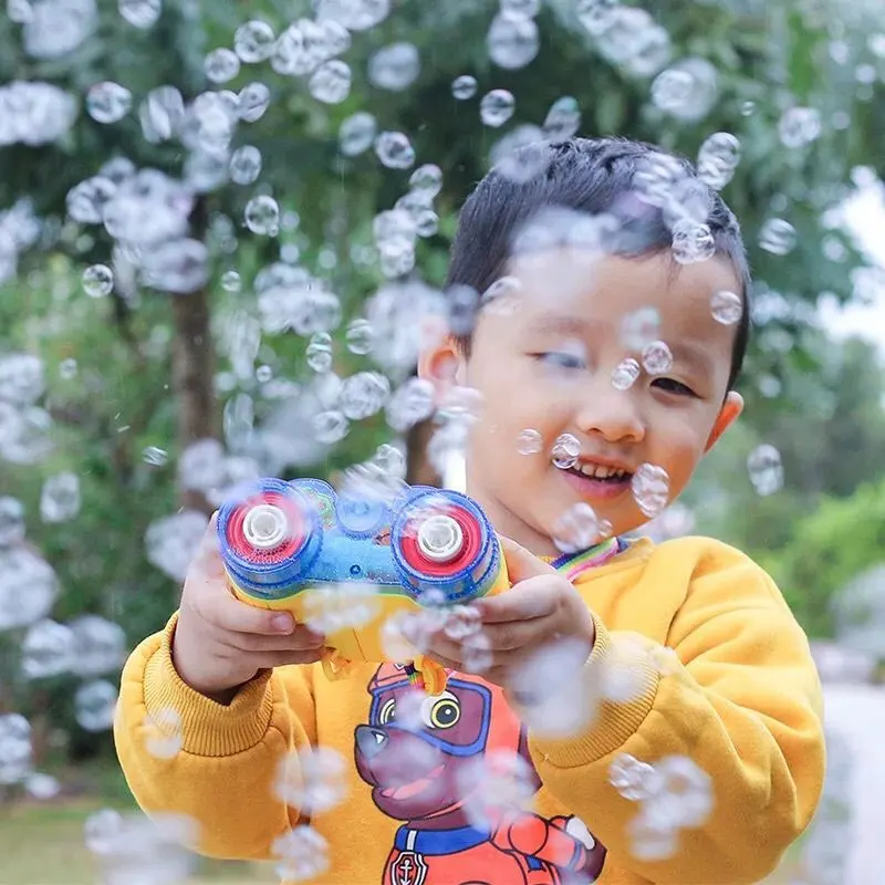

Telescope Electric Automatic Blowing Soap Bubble Machine With Music Waterproof Outdoor Fun Children's Toy