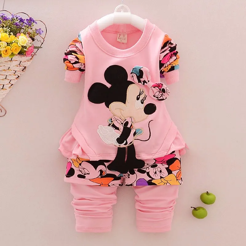 Otoño Minnie Del Niño Embroma la Ropa Carters Baby Girl Boy Navidad Infantil Bebé Chándal SET
