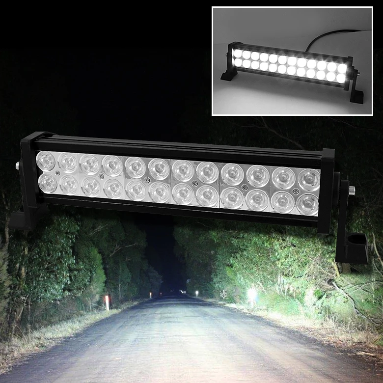 Free shipping 72W led off road light bar, 12V / 24V mining light bar