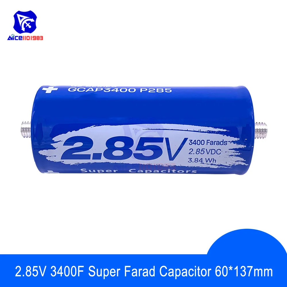 Супер фарад конденсатор BCAP3400 P285 K04 2 85 V 3400F 137*60 мм длиннононогий супер для