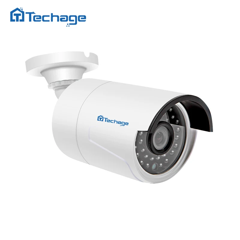 imágenes para Techage H.265 HD 4.0MP 2592*1520 Cámara del IP del POE de Seguridad al aire libre IR Onvif P2P CCTV Cámara de Vigilancia de Detección de Movimiento NVR imágenes para Techage H.265 HD 4.0MP 2592*1520 Cámara del IP del POE de Seguridad al aire libre IR Onvif P2P CCTV Cámara de Vigilancia de Detección de Movimiento NVR