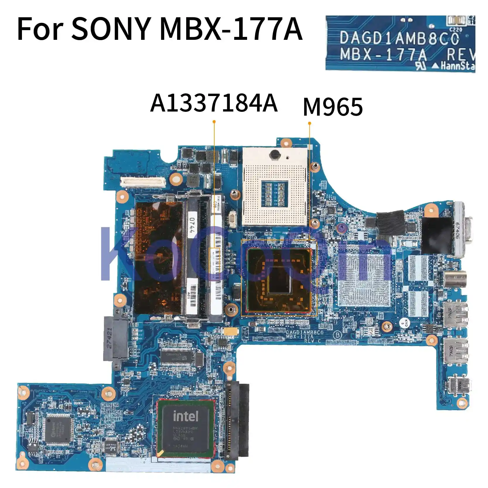 KoCoQin laptop Motherboard For SONY VGN CR CR203E Vgn cr220e PCG ...