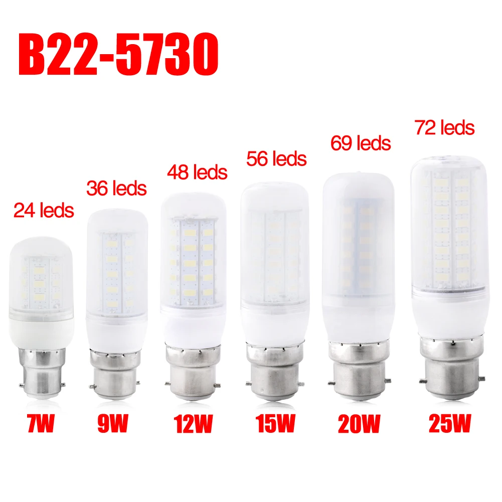 TSLEEN 10x Высокая яркость 5730 SMD E27 G9 светодиодный кукурузная лампа E14 B22 GU10 молочно-белый 110V 220V 7 Вт, 9 Вт, 12 Вт, 15 Вт, 20 Вт, 25 Вт Светодиодный светильник