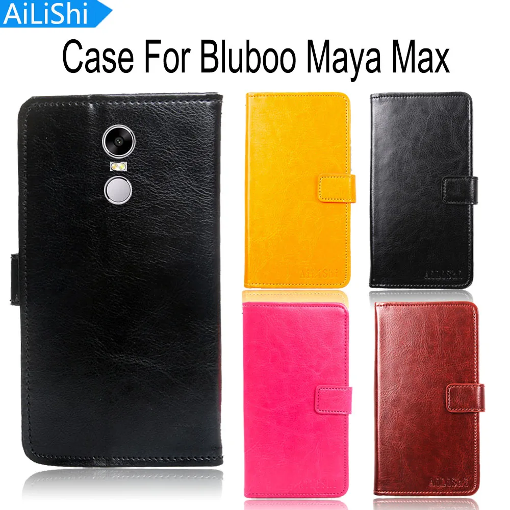 

AiLiShi Leather Case For Bluboo Maya Max Case Book Style Cover Flip PU Phone Bag Wallet With Card Slot Tracking Number