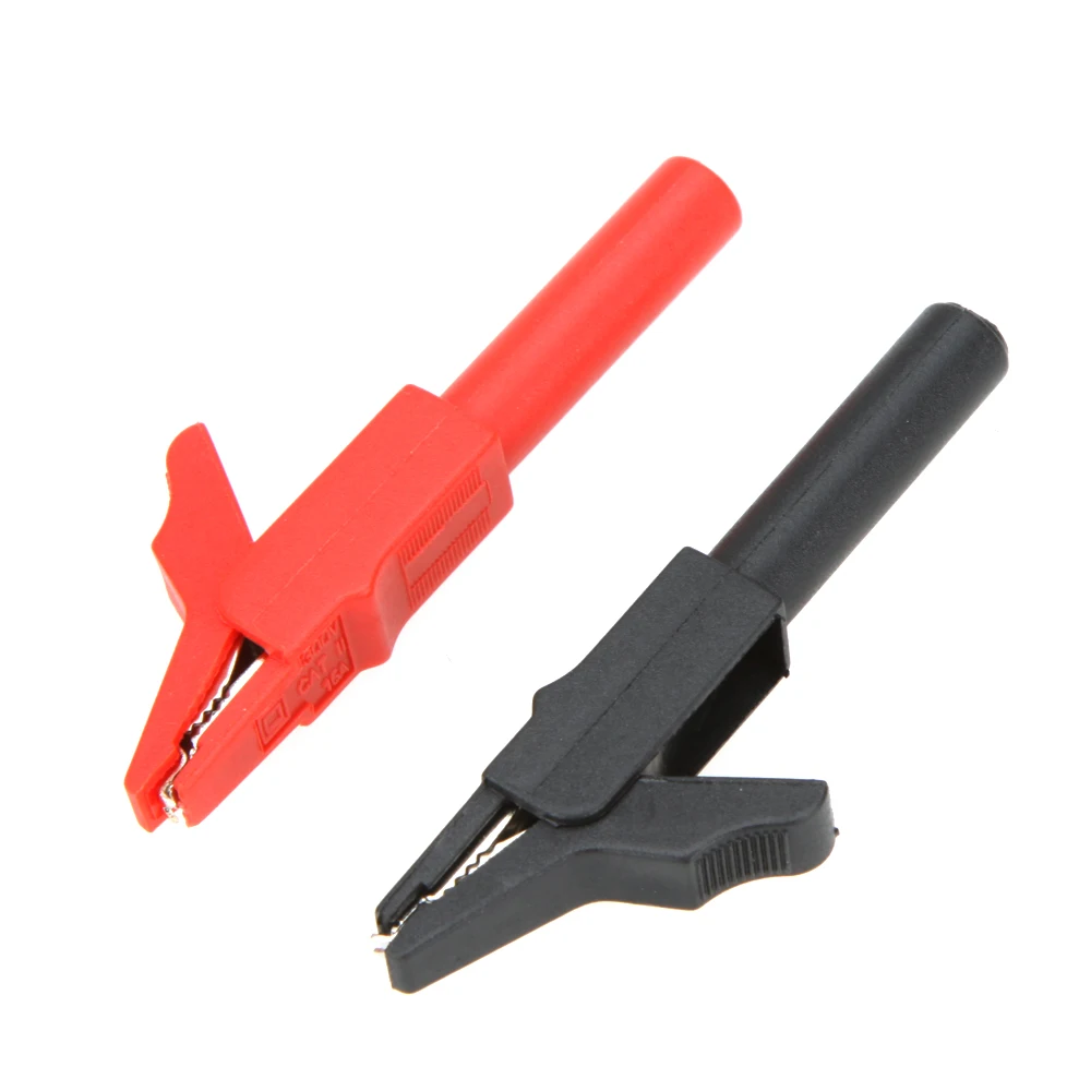 

Electrical Alligator Testing Cord Lead Clip to Banana Plug for Multimeter Cable Leads Probe Alligator Test Cord Clamp H12550