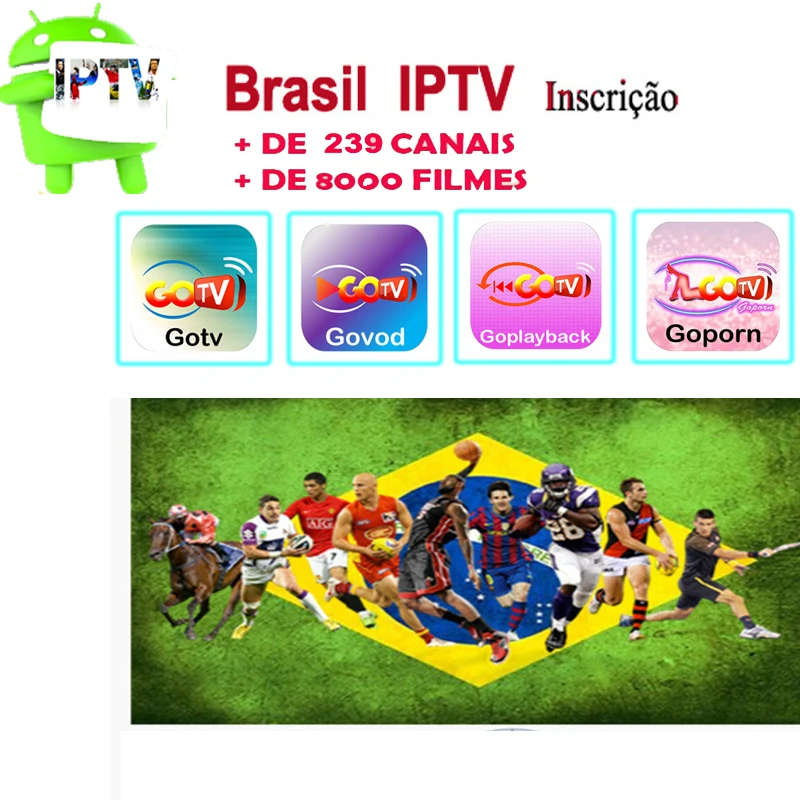 Бразильский IP tv 2 года бесплатной подписки IP tv Португалия Brasil с Android 5,1 tv Box Android Smart tv Box для H tv 5