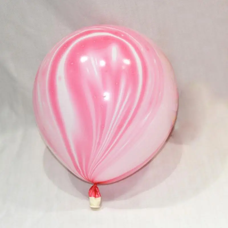 10 шт. 12 дюймов Агат воздушный шар мраморной расцветки красочный латекс для детского душа день рождения свадьбы декоративные детские игрушки#20 - Цвет: pink