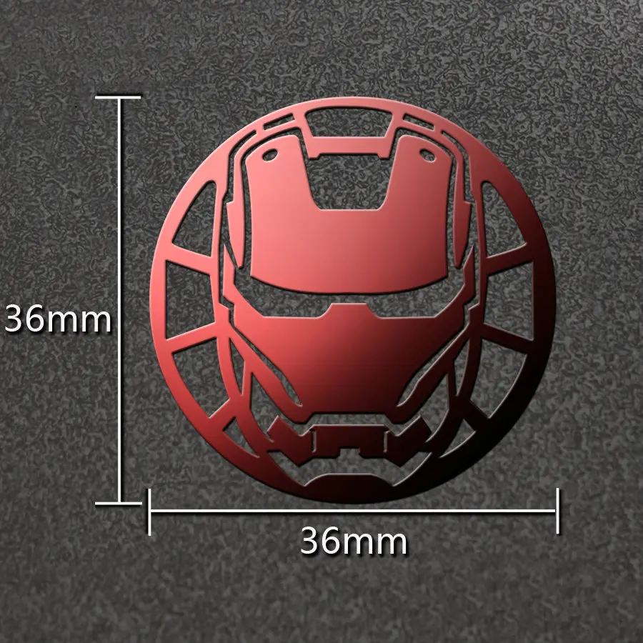 

6pcs/lot The Avengers Metal Sticker Iron Man Stickers for Phone Laptop Fridge Decals DIY Toy Stickers