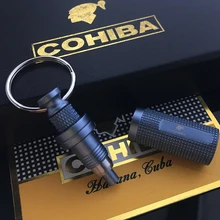 COHIBA дырокол для сигар из нержавеющей стали 5 мм/7 мм/9 мм Хорошее качество съемный мини-дырокол для сигар резак для мужчин подарок