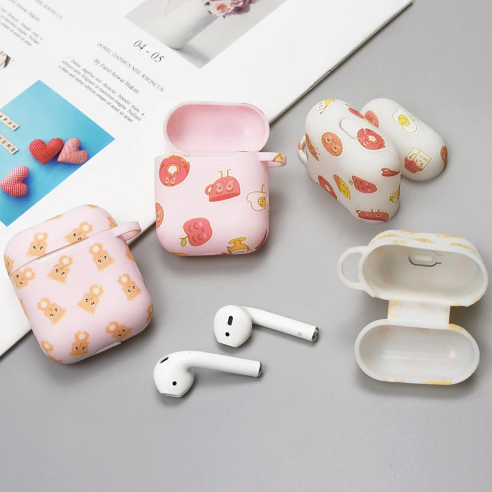 1 шт. силиконовый защитный чехол для I9s Airpods комплект Bluetooth гарнитуры с мультяшным