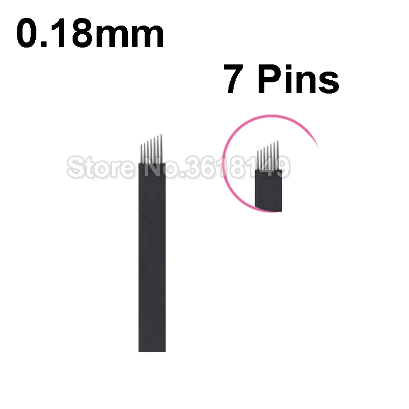 

New 0.18mm 18U 9 7 12 Pins Lamina Agulha Tebori Tattoo Microblading Needle For Permanent Makeup Manual Pen 3D Eyebrow Embroidery