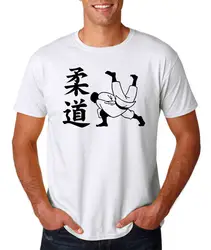 Дзюдо Karathe негр Camiseta Hombre Artes Marciales тодас лас-таллас Blanco Для мужчин бренд печатных 100% хлопок футболка