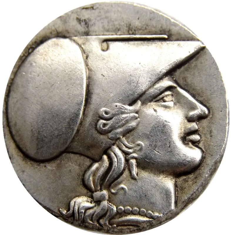 

G(15)Rare Ancient Greek Silver Corinth Stater Coin from Syracuse - 304 BC Silver Plated copy coins