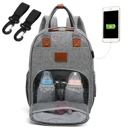 USB Мумия подгузник для беременных сумка Детский рюкзак большой емкости детский подгузник сумка для кормления сумка дорожная сумка для