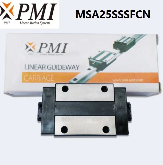 

8pcs/lot Original Taiwan PMI MSA25S-N MSA25SSSFCN linear guideway sliding block Carriage for CO2 laser machine MSA25S