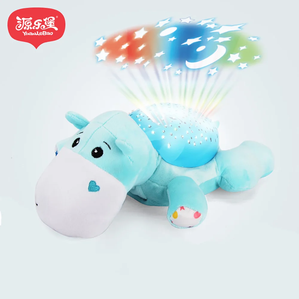 

Yuanlebao Baby Luminous Plush Toy Projection Animal Doll Musical Star Projector Nightlight Baby Sleep Comfort Toys