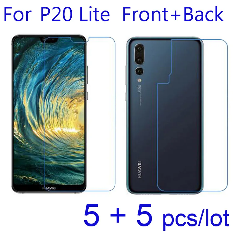 

10pcs/lot Soft Screen Protectors Clear/matte/Nano Anti Explosion Protective Films for Huawei P20 Lite/Pro/Plus Front + Back Both