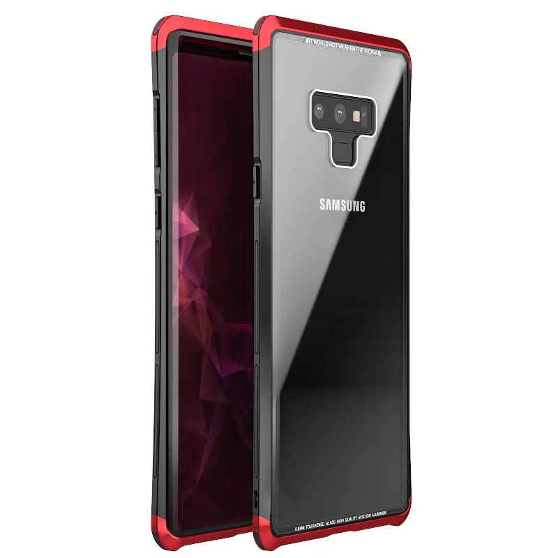 Оригинальный тонкий жесткий чехол LUPHIE для Samsung Note 9 модное прозрачное закаленное