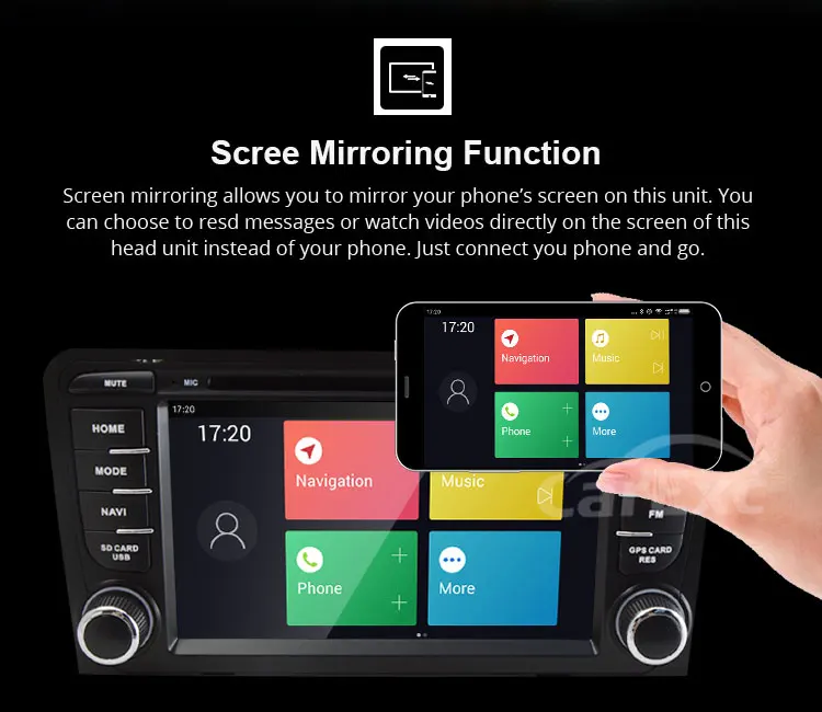 Clearance Android 9.0 Octa Core 7 Inch Car DVD Player Stereo System For Audi A3 S3 With 3G WIFI Canbus Radio FM AM Radio GPS Navigation 11