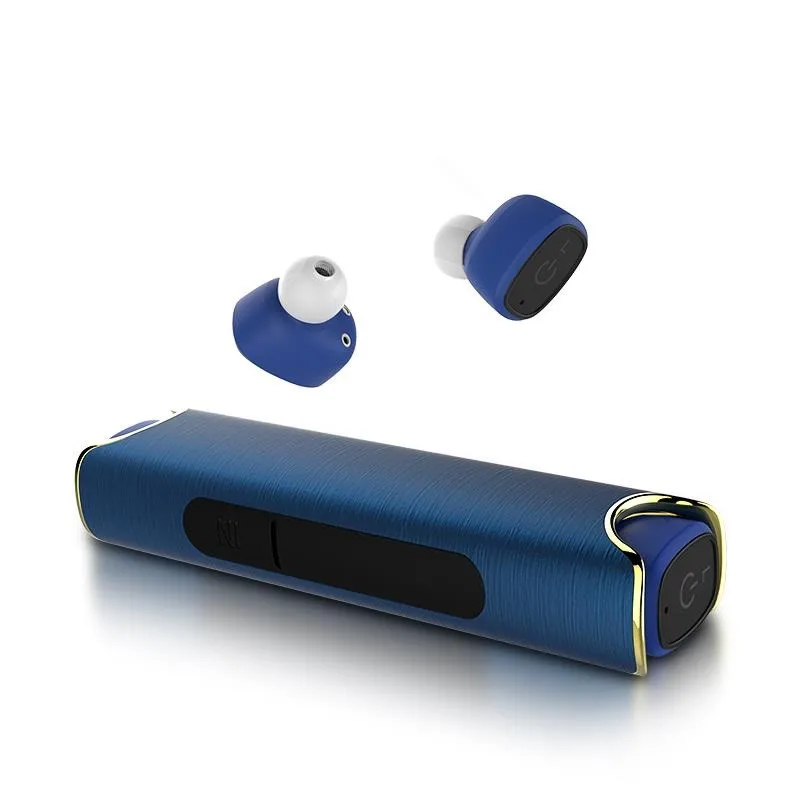 

2017 New S2 Wireless Waterproof Bluetooth In-ear Earphone Magnetic Charging Box Binaural Auricular Wireless Hi-Fi Stereo Earbuds