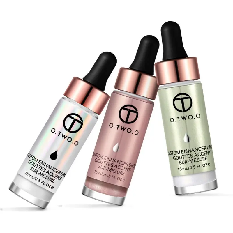 

O.TWO.O 7 Color Face Eyes Liquid Highlighter Cream Brighten Shimmer Bronzing Drops maquillaje Cosmetic