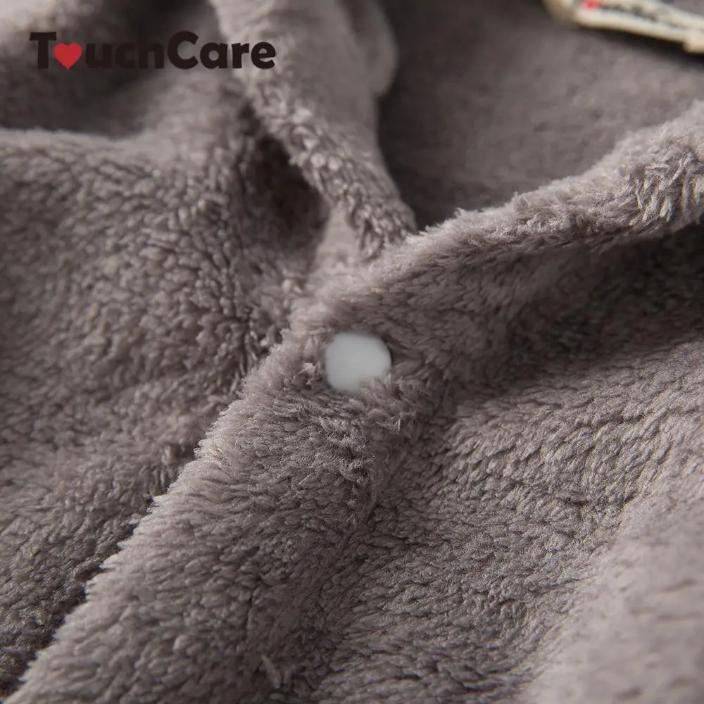 TouchCare милые кроличьи уши бархатный халат для новорожденного маленьких мальчиков