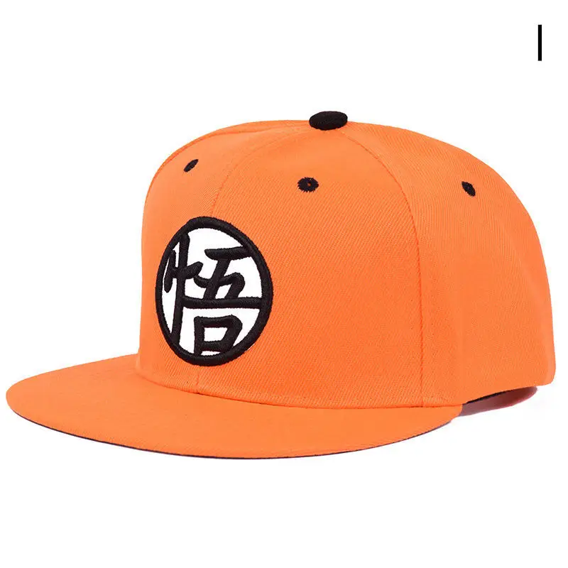 Goku Dragon Ball Cap Female Snapback Baseball Cap Women Black Trucker Cap Casual Dad Hats for Men Embroidery Bone BQM-CZX72 - Color: 1