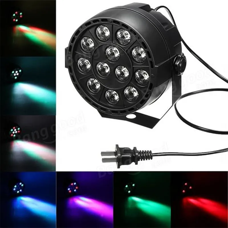 Portable Mini LED Stage Lights 12 RGB PAR LED DMX Stage Lighting Effect