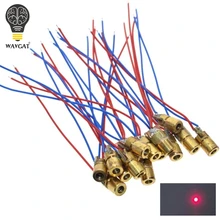 WAVGAT 5 в 650 нм 5 мВт Регулируемый точечный модуль лазерного диода красный прицел Медная головка мини лазерная указка