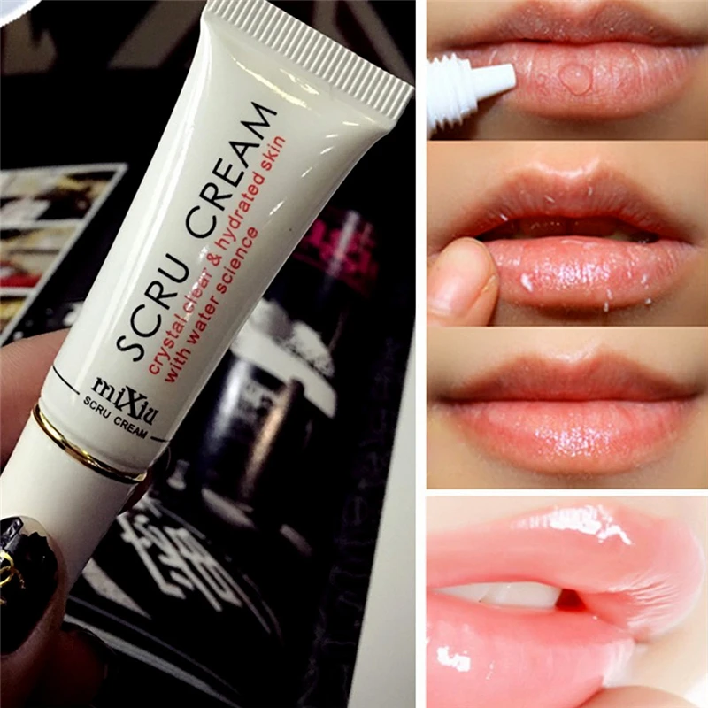 

1PC Lip Balm Beauty Lip Scrub Removal Horniness Water Science lips Exfoliating Gel Moisturizer Scru Cream Lip Balm