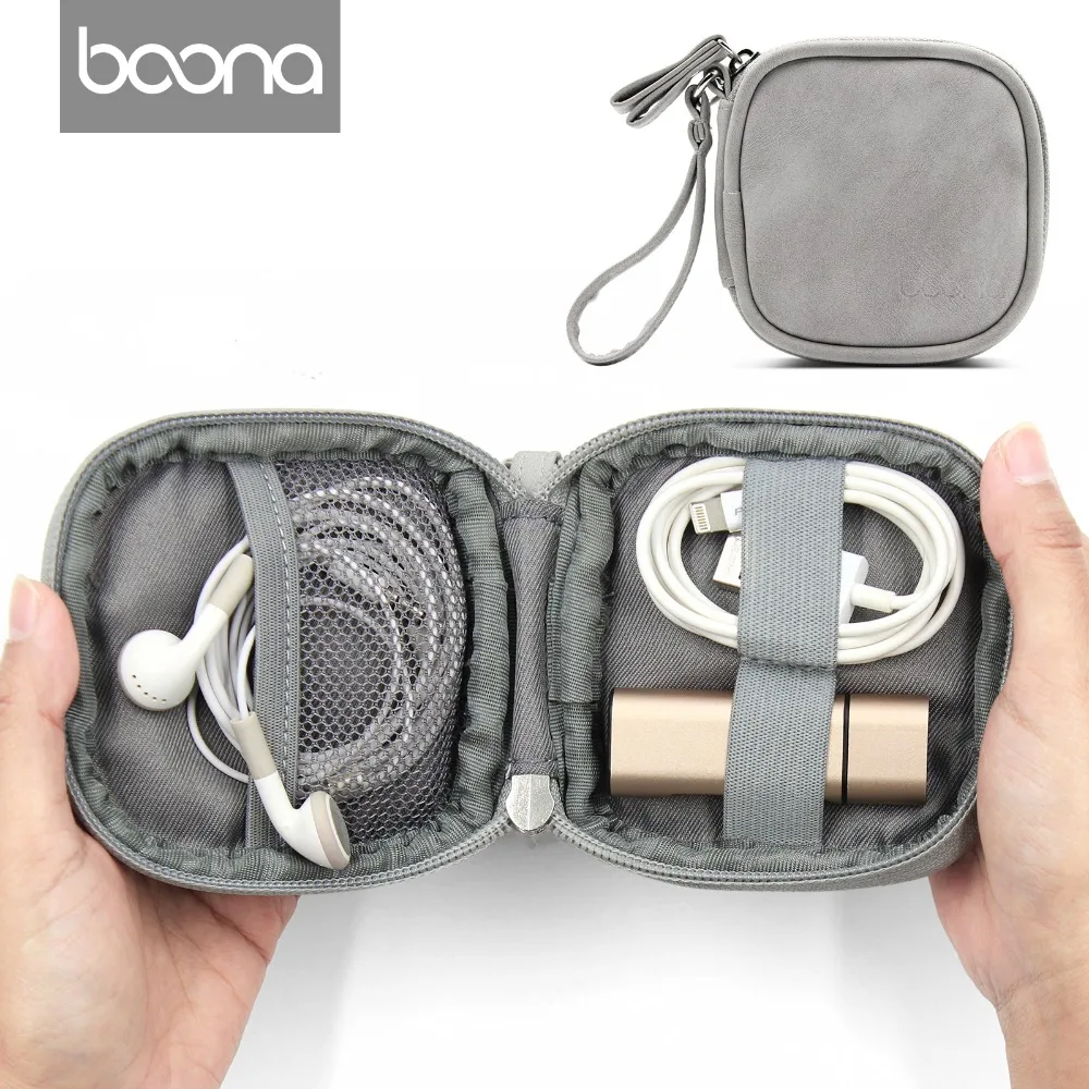Boona PU Earphone Case Soft Headphone Bag for Apple Airpods Earpods Sennheiser Ear Pads Wireless Bluetooth Earphone Accessorries