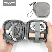 Boona PU Earphone Case Soft Headphone Bag for Apple Airpods Earpods Sennheiser Ear Pads Wireless Bluetooth Earphone Accessorries