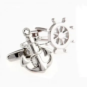 

Anchor and Wheel Cufflink Cuff Link 15 Pairs Wholesale Free Shipping